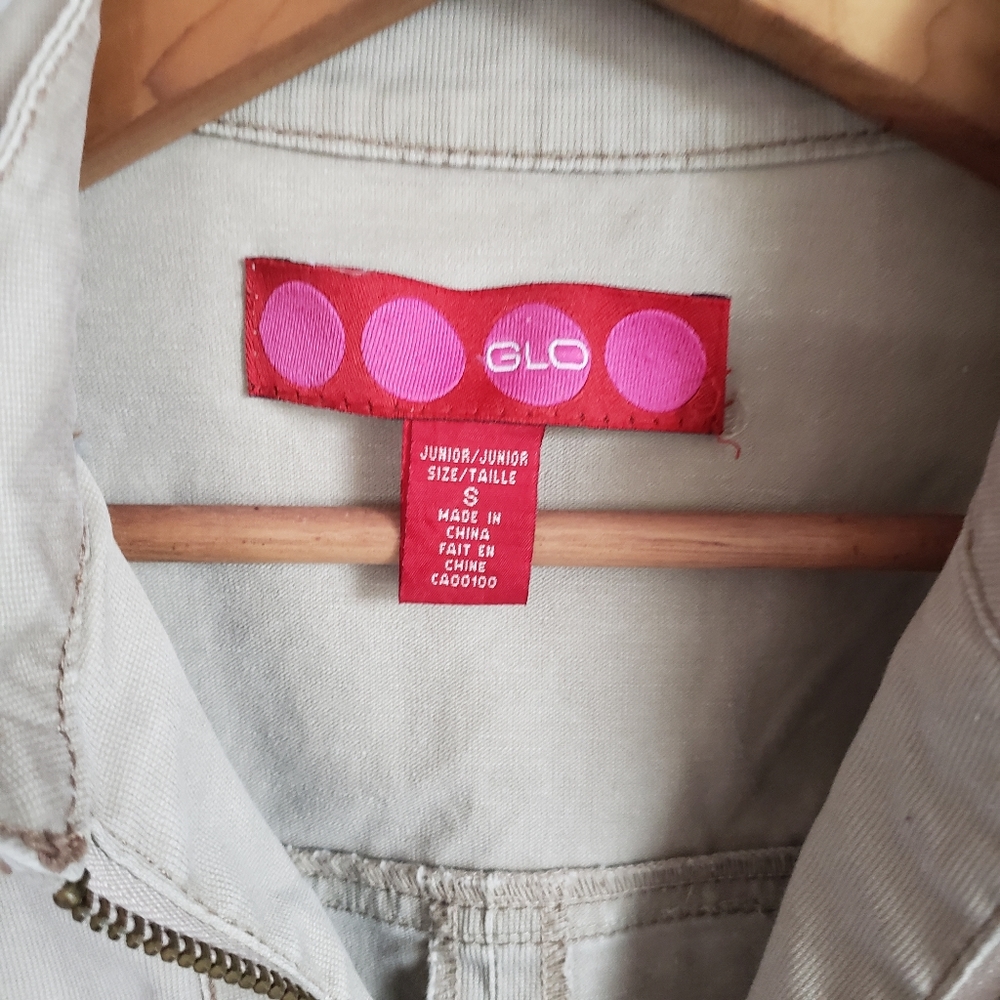 GLO jeans Cream Utility Jacket with Contrast Stitching - Picture 6 of 8